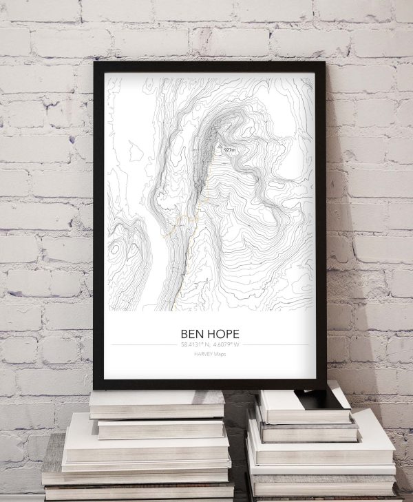Contour Map Print Ben Hope - Image 5