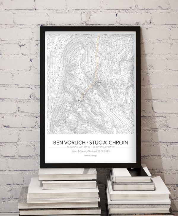 Contour Map Print Ben Vorlich & Stuc a' Chroin - Image 5