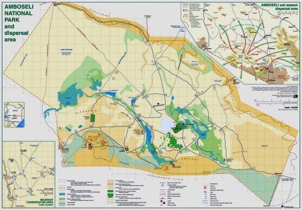 Amboseli souvenir map poster - Image 2