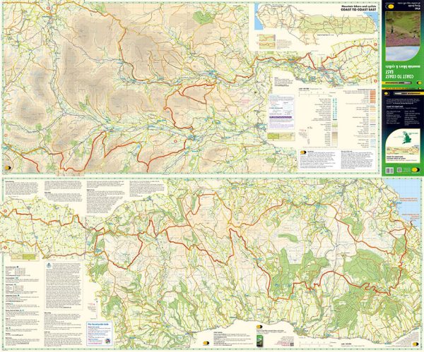 Coast to Coast Mountain Bikers Cyclists map set - Image 2