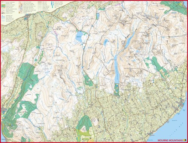 Map Jigsaw Puzzle Mourne Mountains - Image 3