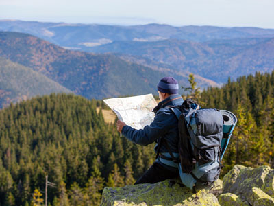 Lost in mountains