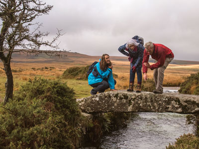 Emma walking on Dartmoor