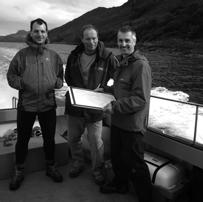 Survey team in field