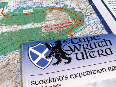 Cape Wrath Ultra map