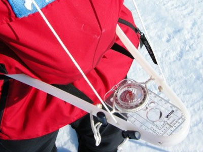 Skiing downhill terrain