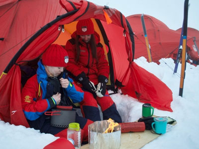 Morning routine in Arctic conditions