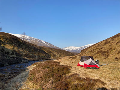 Mountain solo adventure